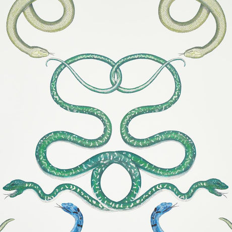 Schumacher Giove Emerald & Sapphire Wallpaper