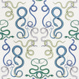 Schumacher Giove Emerald & Sapphire Wallpaper
