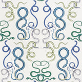 Schumacher Giove Emerald & Sapphire Wallpaper