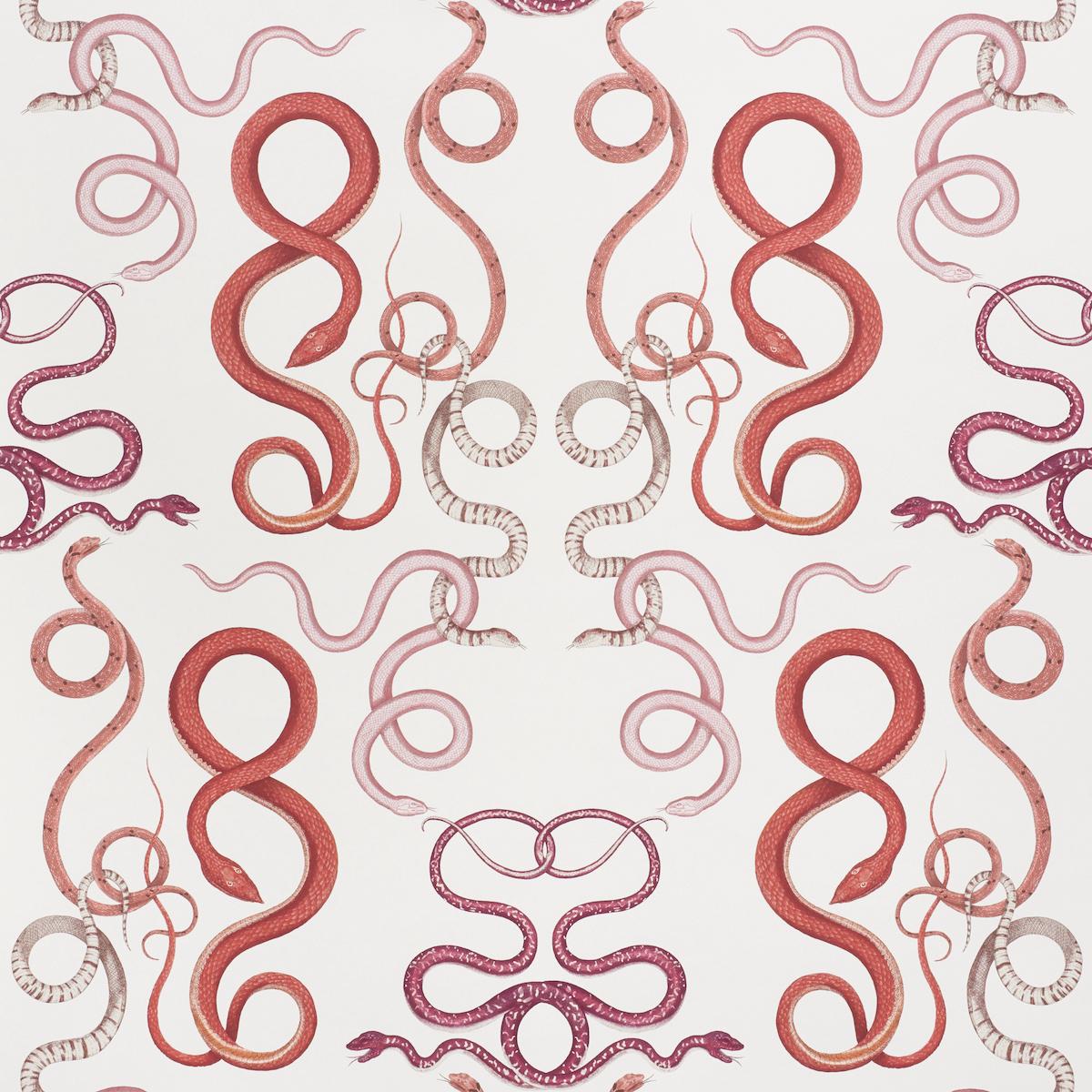 Schumacher Giove Ruby & Garnet Wallpaper