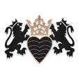 Schumacher Black & Gold Lionheart Appliqu