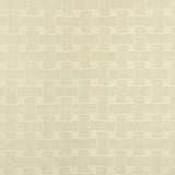 Schumacher Basketweave Sheer Oyster Fabric