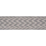 Schumacher Grey Chevron Woven Tape