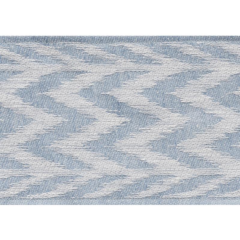 Schumacher Sky Chevron Woven Tape