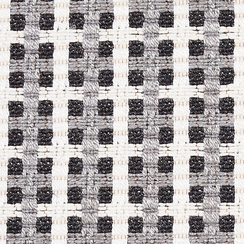 Schumacher Crosstown Graphite Fabric