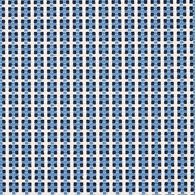 Schumacher Crosstown Tile Blue Fabric