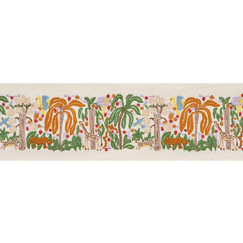 Schumacher Rousseau Tape Orange Trim