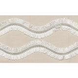 Schumacher Ogee Embroidered Tape Neutral Trim