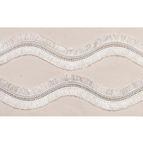 Schumacher Ogee Embroidered Tape Blush Trim