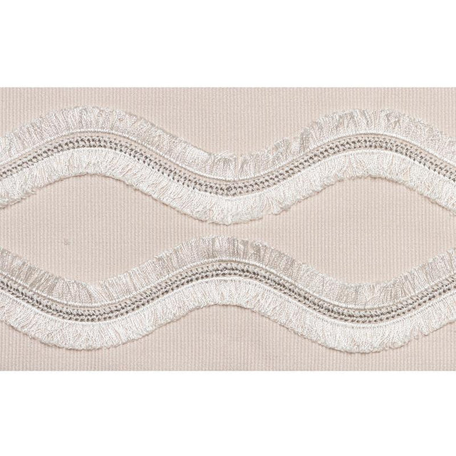 Schumacher Ogee Embroidered Tape Blush Trim