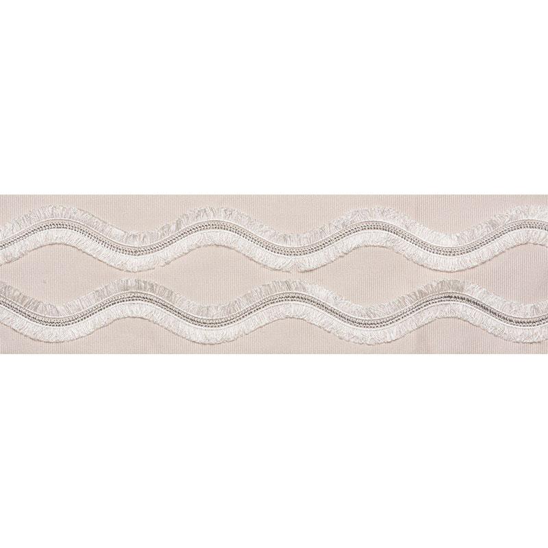 Schumacher Ogee Embroidered Tape Blush Trim