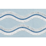 Schumacher Ogee Embroidered Tape Sky Trim