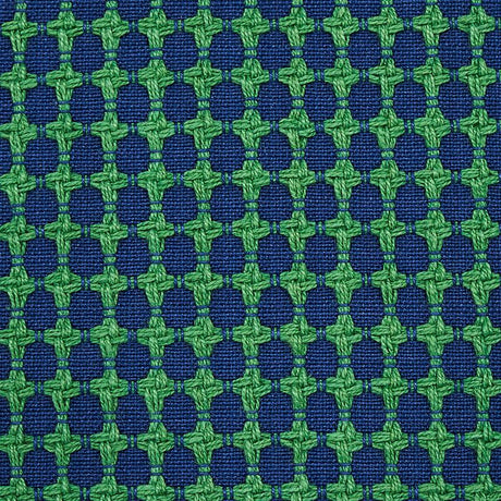 Schumacher Zipster Navy & Green Fabric