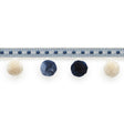 Schumacher Poms Blue Trim