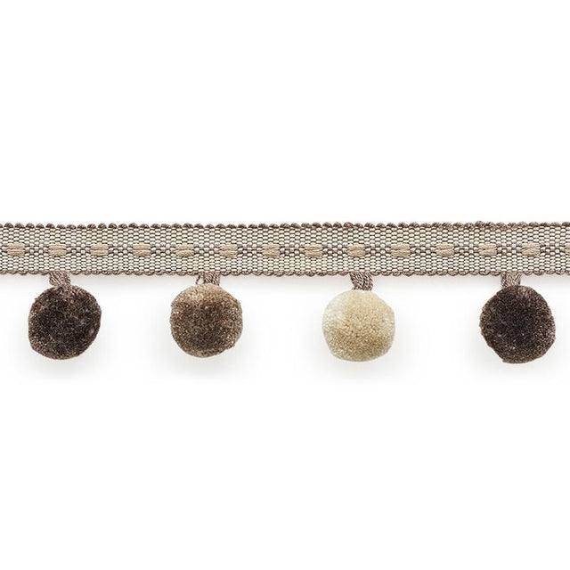 Schumacher Poms Taupe Trim