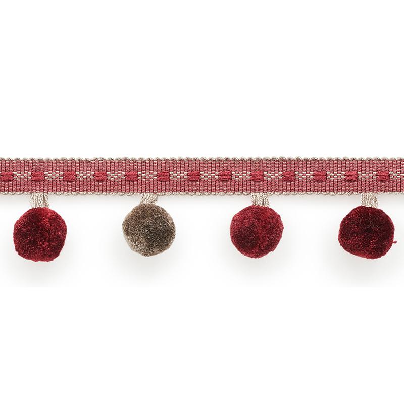Schumacher Poms Wine Trim