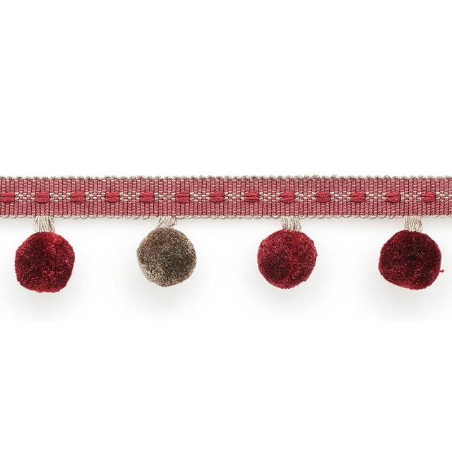 Schumacher Poms Wine Trim