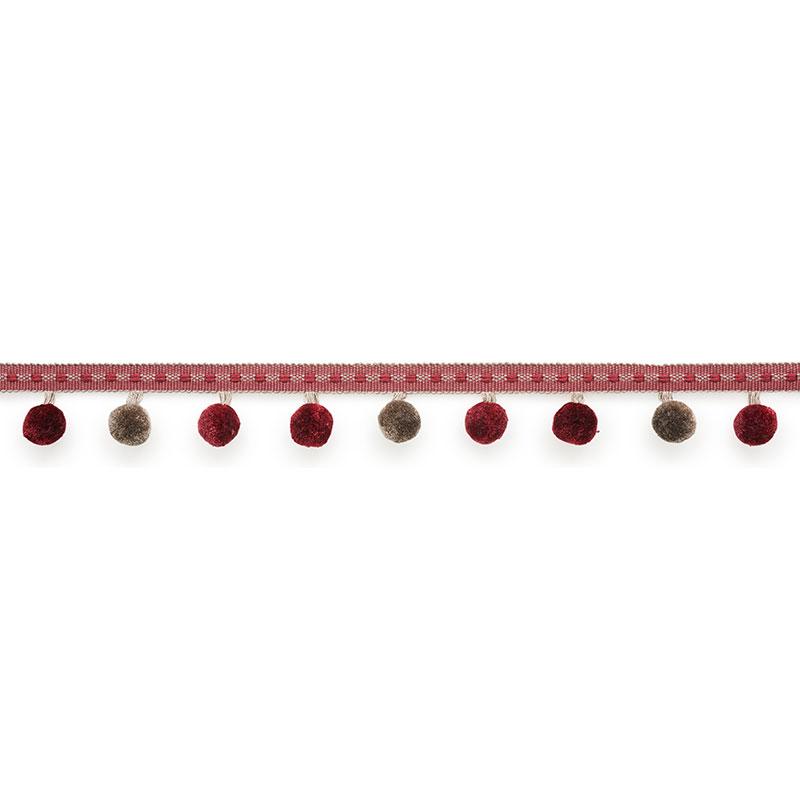 Schumacher Poms Wine Trim