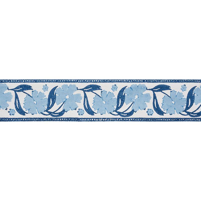 Schumacher Blues Adra Hand Blocked Tape