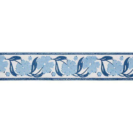 Schumacher Blues Adra Hand Blocked Tape