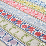 Schumacher Adra Hand Blocked Tape Blues Trim