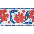 Schumacher Red & Blue Adra Hand Blocked Tape