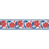 Schumacher Red & Blue Adra Hand Blocked Tape