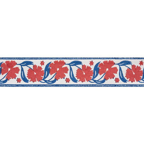 Schumacher Red & Blue Adra Hand Blocked Tape