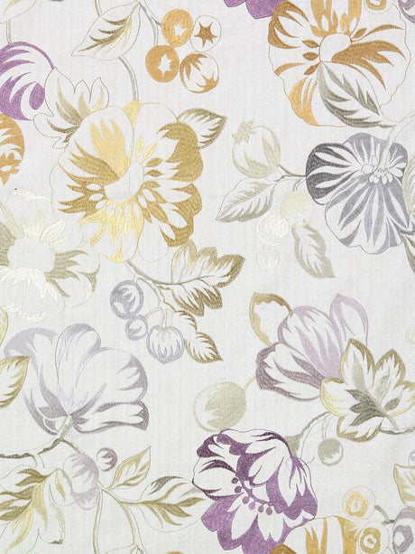 Scalamandre Mostar Grey/Purple Fabric