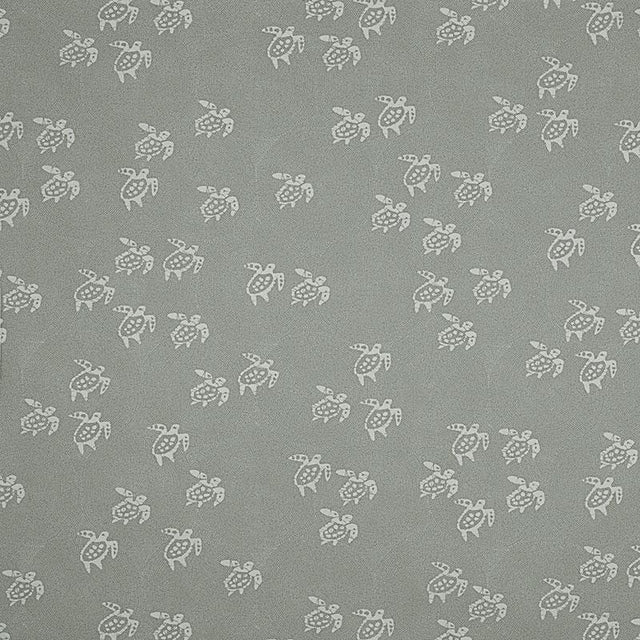 Schumacher Painted Turtles Indoor/Outdoor Sea Salt Fabric