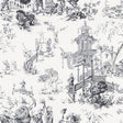 Schumacher Chinois Smoke Wallpaper