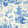 Schumacher Chinois China Blue Wallpaper