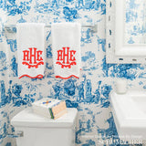 Schumacher Chinois China Blue Wallpaper