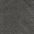 Schumacher Combed Chevron Black Slate Wallpaper