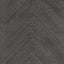 Schumacher Combed Chevron Black Slate Wallpaper