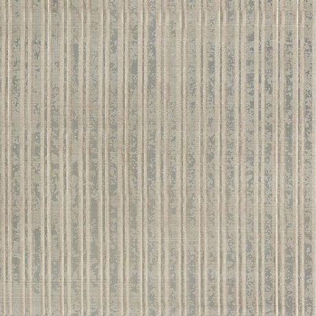 Schumacher Galvanized Rib Silver Leaf Wallpaper