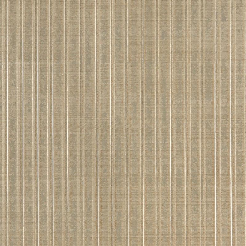 Schumacher Galvanized Rib Burnished Gold Wallpaper