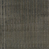 Schumacher Galvanized Rib Gunmetal Wallpaper