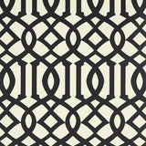 Schumacher Imperial Trellis Ii Jet Wallpaper