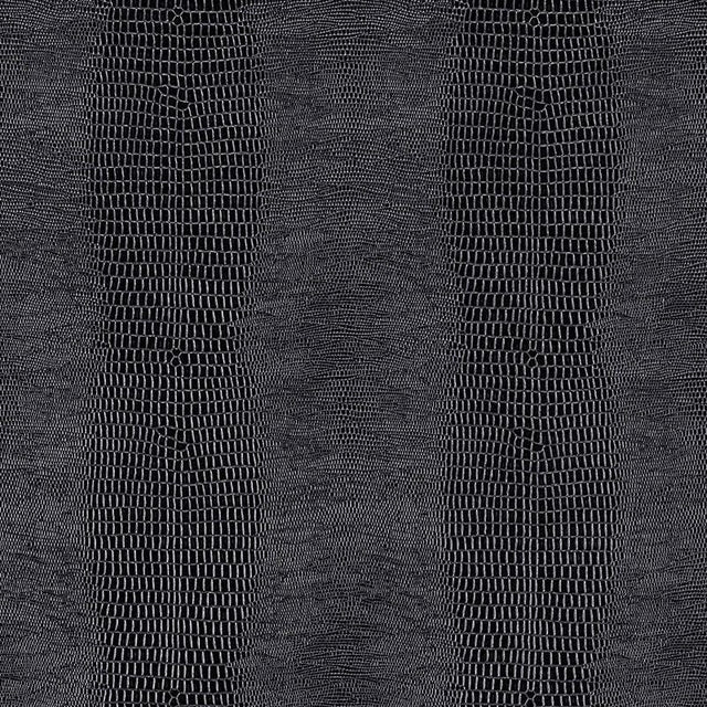 Schumacher Komodo Black Orchid Wallpaper