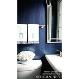 Schumacher Komodo Black Orchid Wallpaper