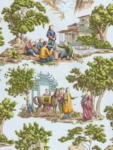 Scalamandre Mandarin Toile Sky Fabric