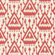Schumacher Vientiane Ikat Coral Wallpaper