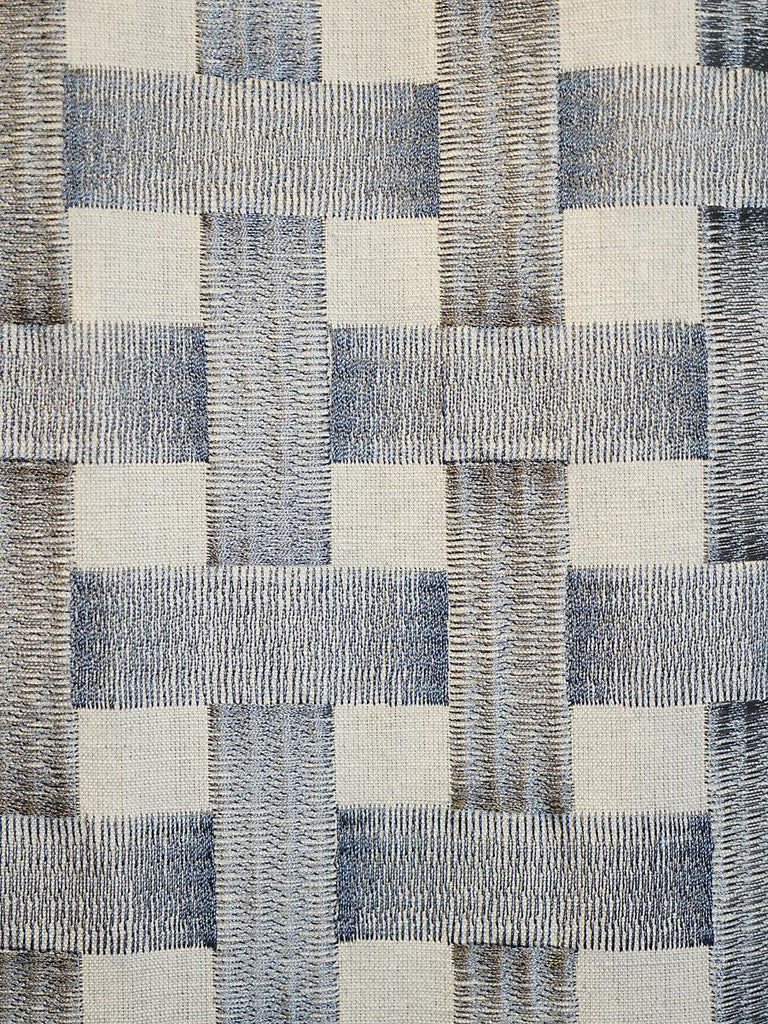 Grey Watkins GRILLWORK BLUE Fabric