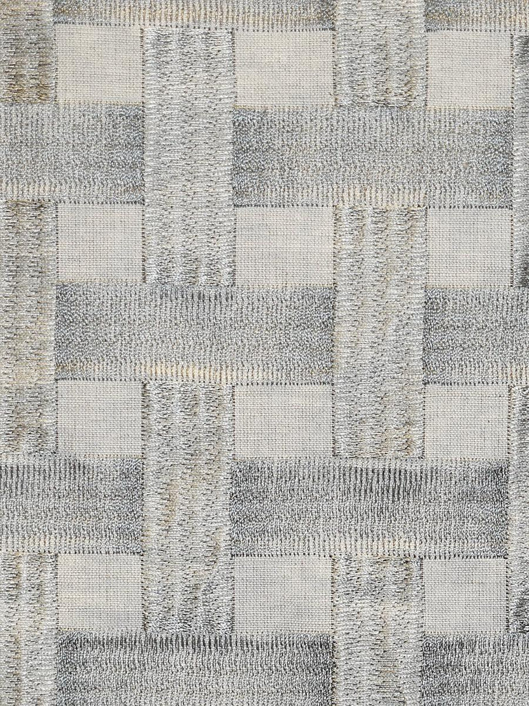 Grey Watkins GRILLWORK SILVER Fabric