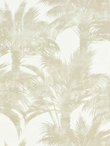 Scalamandre Palm Print Sand Fabric