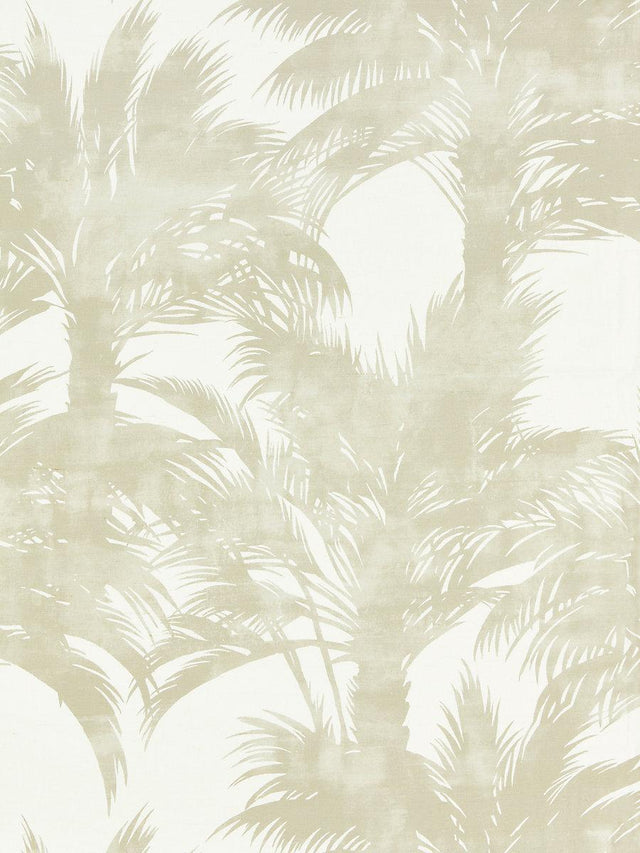 Scalamandre Palm Print Sand Fabric