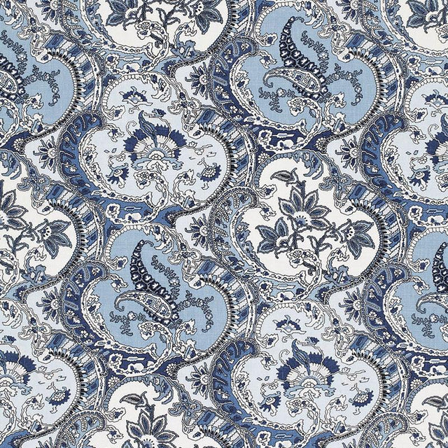 Schumacher Pickfair Paisley Pacific Fabric