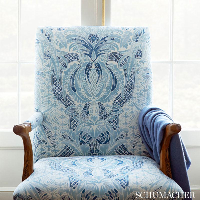 Schumacher Cap Ferrat Pacific Fabric