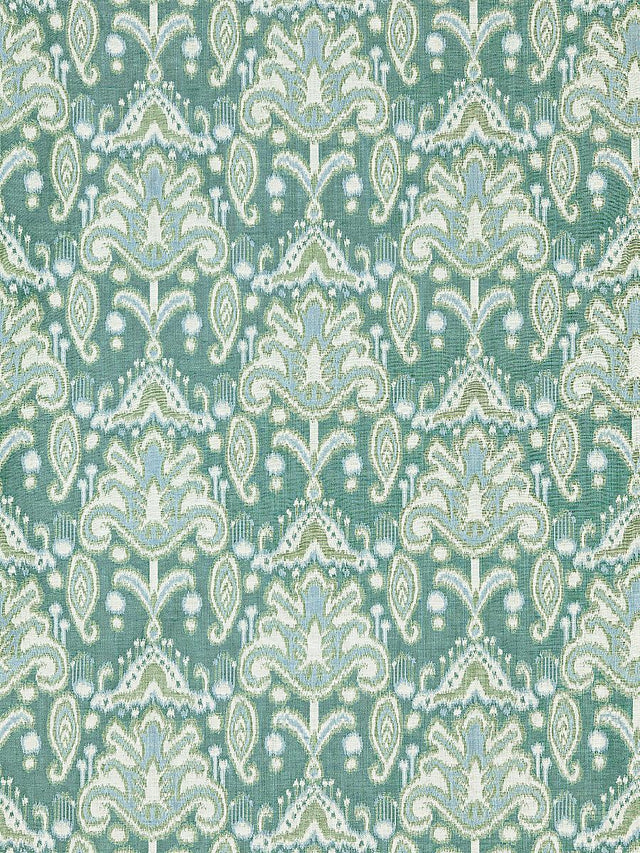 Scalamandre Kandira Ikat Turquoise Fabric